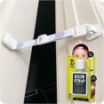 Easy to Install Baby Proof Door Strap Keeps Baby Out of Cat Food & Litter Box