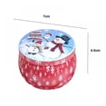 thumbnail image 2 of 9 Pcs Christmas Tinplate Set Candy Box Gift Storage Box Biscuit Can Tin Can Christmas Decoration Christmas Gift Box, 2 of 7