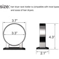 thumbnail image 6 of Hair Dryer Holder Wall Mounted Adhesive Hook - Bathroom Blow Dryer Holder Stand, Hair Tool Organizer, Bedroom Accessory Storage Hanger, 6 of 8