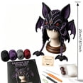 thumbnail image 3 of Complete DIY Crochet Kit for Beginners, Halloween Fantasy Hood Hat Craft Set with Yarn, Hook, Instructions and Gift Box（style:D）, 3 of 6