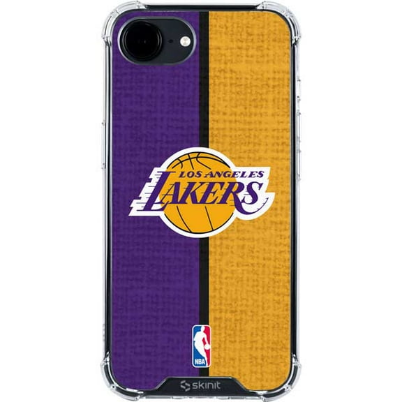 Skinit NBA Los Angeles Lakers Canvas iPhone 16e Clear Case