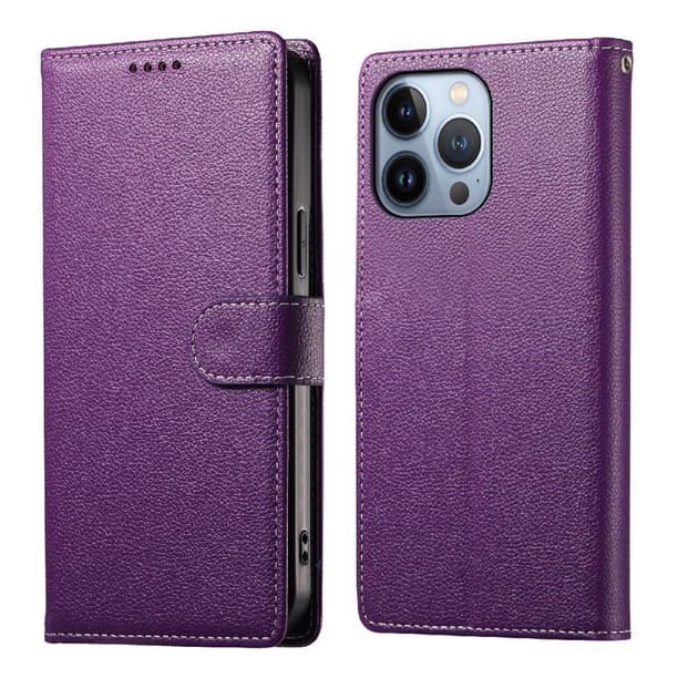 Funda para FOXDOCK iPhone 13 Pro – Cuero Premium, 3 ranuras para tarjetas, Protección contra impactos