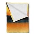 thumbnail image 2 of Fishing Soft Flannel Fleece Blanket, Buddies on Tranquil Still Lake at Epic Sunset Fishing Male Friends Bond Friendship, Cozy Plush for Indoor and Outdoor Use, 50" x 70", Orange Blue, by Ambesonne, 2 of 5