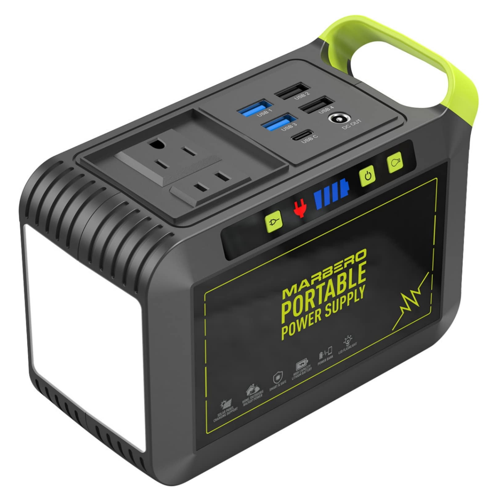 MARBERO 80W Continuous / 120W Peak Portable Solar Generator