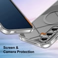 thumbnail image 3 of Dteck with Screen Protector Case for Samsung Galaxy S25 Plus,Compatible with Mag-Safe Slim TPU+PC Full-Body Stylish Shockproof Protective Transparent Cover,Grey, 3 of 6