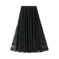 thumbnail image 1 of KIHOUT Plus Size Skirt For Women Clearance Womens High Quality Pleated Gauze Knee Length Skirt Adult Dancing Skirt, 1 of 2