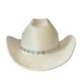 thumbnail image 6 of RUINIXCW Cowboy Cowgirl Hat For Women Men Western Hats Rhinestone Cowboy Hat Wide Brim Cow Girl Rodeo Hat Felt Jazz Cap For Rodeo Party, 6 of 8