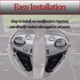 thumbnail image 5 of Multifunction Steering Wheel Volume Audio Cruise Control Switch For Nissan Sentra 2016-2019 Juke F15 2011-2017 370Z 2008-2019 Pulsar Nismo Concept 2015 -silver black, 5 of 5