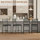 thumbnail image 5 of Juego de 2 Taburetes de Bar con Respaldo - Sillas Altas Tapizadas con Cojín Grueso para Cocina, Comedor o Cafetería, 5 of 7