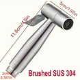 thumbnail image 3 of vkjany Stainless Steel Handheld Bidet Sprayer, Portable Bidet Tap With 1.5m Shower Hose And Bathroom Holder, 3 of 7