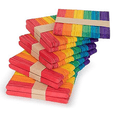 thumbnail image 5 of 500PCS Colorful Popsicles Wooden Rainbow Color Craft Handmade Sticks Six Color Ice Cream Sticks for School Children, 5 of 7