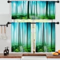 thumbnail image 3 of LALILO Kitchen Curtains and Valances Set of 3 36" Tree Floor Window Treatment Tiers for Window Decor, 3 of 5