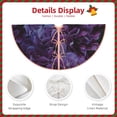 thumbnail image 3 of Balery Lilac Printed Christmas Tree Skirt , Merry Christmas Party Christmas Tree Decoration,Adjustable Tree Skirt-36", 3 of 6