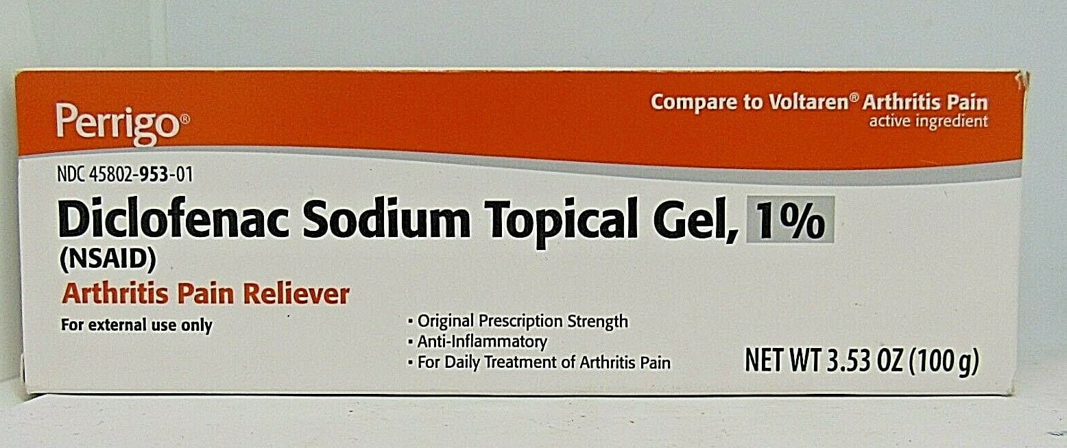 Perrigo Arthritis Pain Reliever, 100g 3.53oz, (Compare to Voltaren)