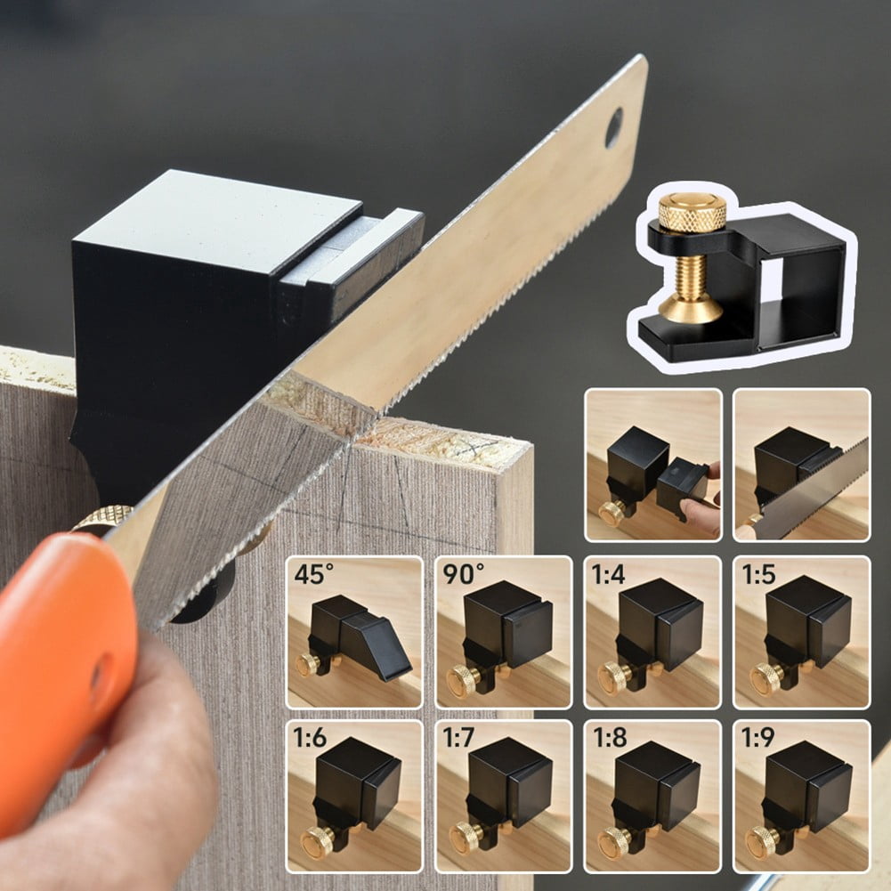 Versatile Dovetail Saw Guide Angle Guide Saw Gauge Aluminum Alloy Plastic Woodworking Scriber Tools Jigsaw Blades