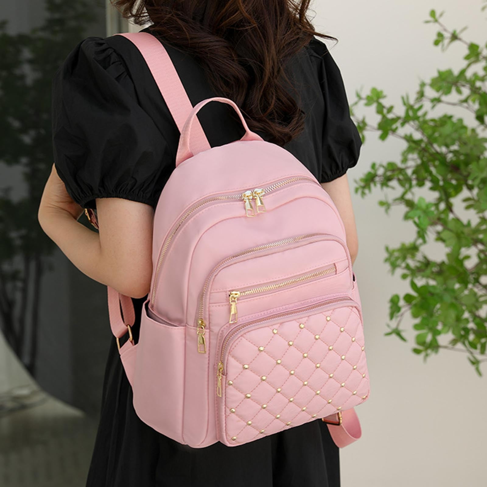 Modstep Mini Backpack Purse for Women Nylon Hiking Anti Theft Daypack Waterproof Fashion College Bookbag with Top Handle