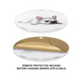thumbnail image 4 of WIRESTER Large 3 inch Acrylic Ready to Hang Ornament, Hanging Ornaments for Christmas Tree Holidays Party Home Office Xmas Tree Decoration Gift - French Bulldog Dog Lying Down Looking Up, 4 of 6