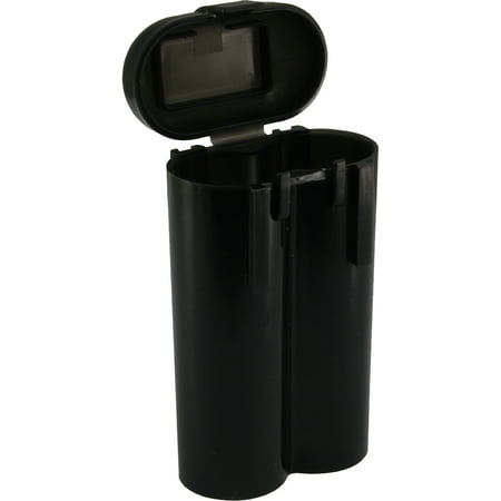 1 Black 18650 VAPE & CR123A 2 Battery Holder Storage Case for 18650 (Best 18650 Battery For Sub Ohm Vaping)
