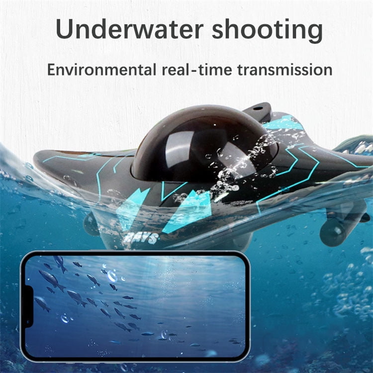 WiFi RC Underwater Camera Boat Electric Power Source Plastic Material Remote Controller for Beginner Indoor/Outdoor Use