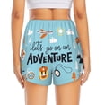 thumbnail image 3 of Picia Let's Go on an Adventure Pattern Women's 2 in 1 Athletic Running Shorts High Waisted Workout Casual Gym Sweat Shorts with Comfy Liner Zipper Pockets-XX-Large, 3 of 9