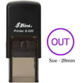 thumbnail image 1 of eloria Out Symbol Violet Ink Self Inking Rubber Stamp Office & Commercial Use Office Stationary, 1 of 1