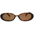 thumbnail image 2 of Mini Vinta Retro Narrow Oval Round Skinny Cat Eye Sun Glasses Clout Goggles, 2 of 5