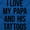 Royal, variant on I Love My Papa And His Tattoos Toddler Boy Girl T Shirt Infant Toddler Brisco Brands 12M