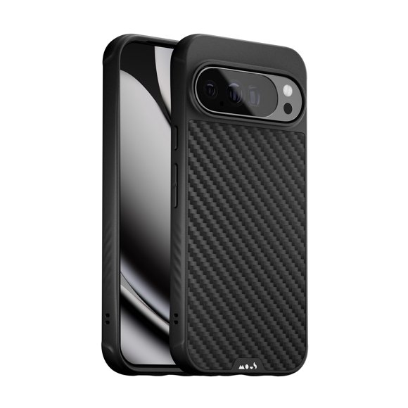 Mous for Google Pixel 10 Pro XL (2025) Case, Compatible with Qi2 MagSafe and Pixelsnap - Limitless - Protective Pixel 10 Pro XL Carbon Fibre Case - Sh
