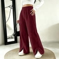 thumbnail image 4 of BLCHUNen Lounge pants for Women Fleece Plush Casual Elastic Waist Homewear Sleep Winter Pajamas with Pockets, 4 of 9