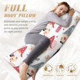 thumbnail image 3 of Yiaed Body Pillow Cover, Ultra Soft Microfiber Pillowcases, Breathable Long Pillow Case, Envelope Closure-Gnome With Love Letter (20x54 inch)（Pillow core not included）, 3 of 5