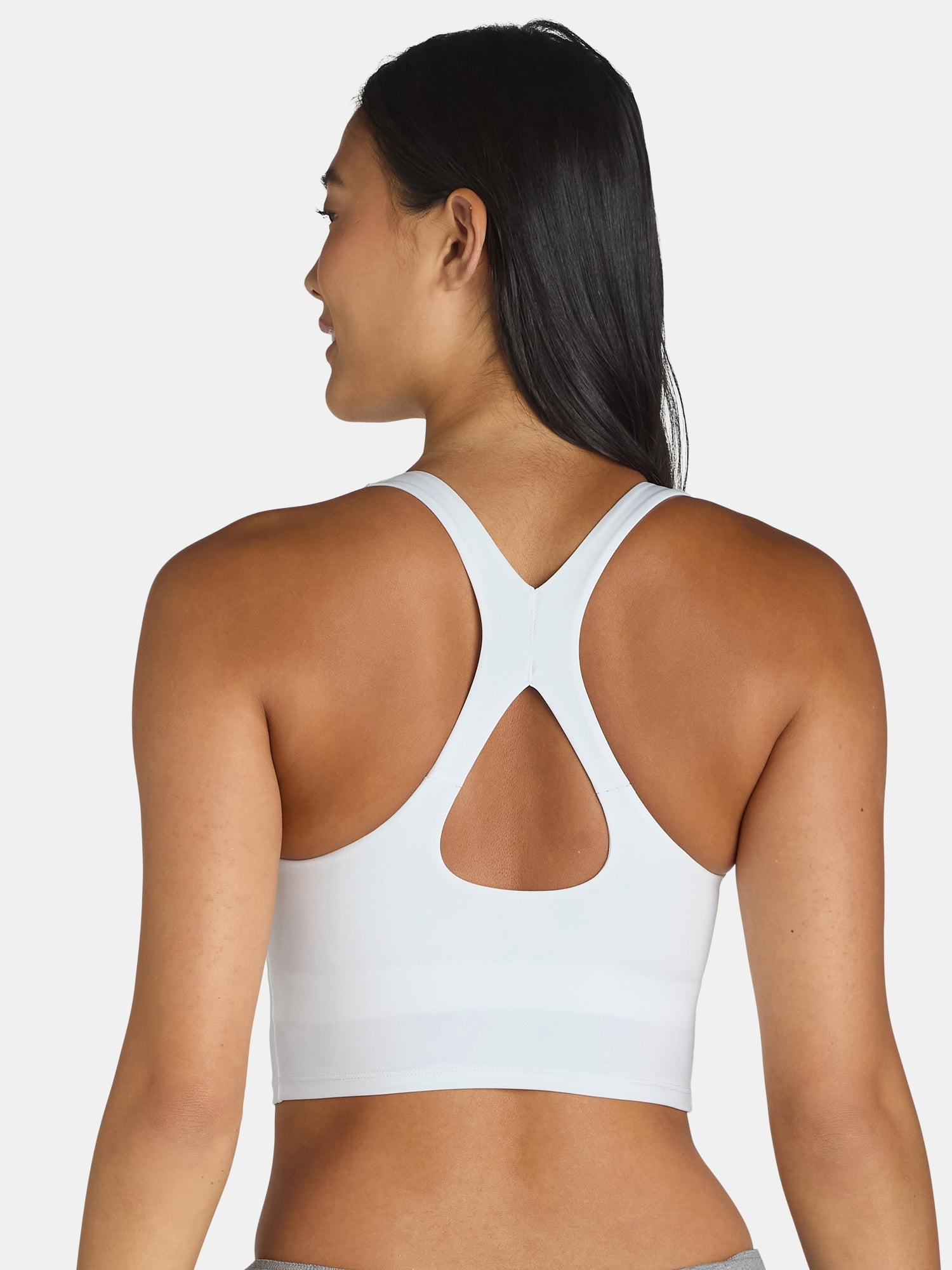 Avia Square Neck Sports Bra for Women, Medium Support, S-3XL
