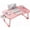 Pink, variant on Laptop Desk Foldable Bed Table, Portable Lap Desk Laptop Bed Tray Table with Storage Drawer and Cup Holder, Lap TraysTables Notebook Stand Reading Desks Breakfast Tray for Beds Couch Sofa Floor