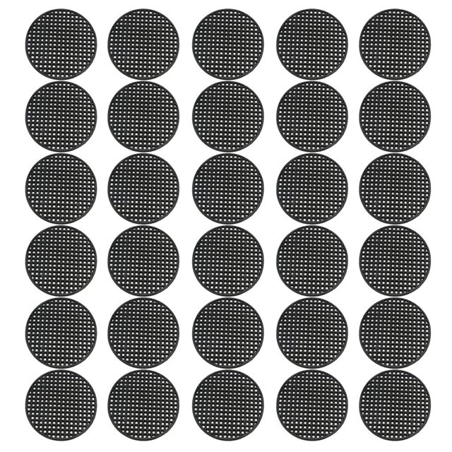 Almohadil de Mal forma forma Plástico Negro para Agujeros de , Alfombril de Rejil Inferior de Bonsái para Drenaje Y Prevención de Pérdida 7.5cm-30pcs CUTICAT Hoja de malla Bonsai