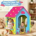 thumbnail image 6 of iRerts Kids Playhouse, EVA Foam Cottage Playhouse for Kids Ages 2+, Indoor Play House with Play Kitchen, Toddler Play Equipment Toys Pretend Playhouse for Boy Girl Gifts, No-Tools Required Assembly, 6 of 8