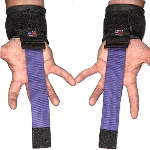 Haulin' Hooks USA Made! Weight Lifting Straps 650# Pull Rated Plush Wrist!