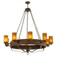 thumbnail image 2 of Meyda Tiffany 170768 Parnella 10 Light 60" Wide Ring Chandelier - Rust, 2 of 5