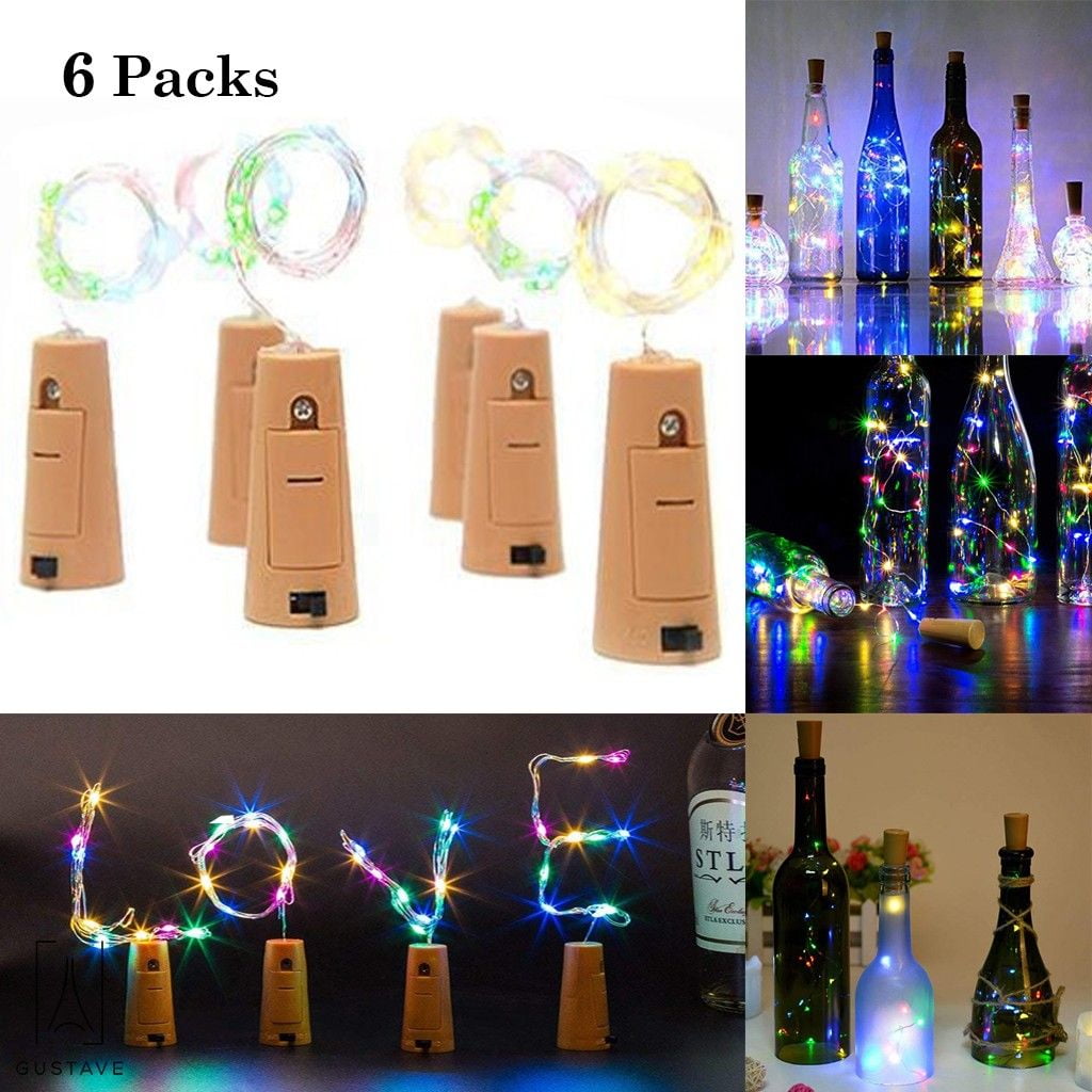 15LED Cork shape lights Bottle Fairy String Lights Xmas Wedding Party Decor 