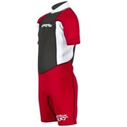 Hyperflex Unisex Access 2MM Spring Short Wetsuit, Kids, Red, 8
