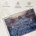 thumbnail image 6 of Elephant Stock Blueprint Mandala Wall Art - Horizontal Canvas Wall Art - Living Room Wall Decor - Decor Elements Canvas - White And Blue Decor - 12" x 8", 6 of 8