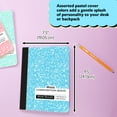 thumbnail image 2 of BAZIC Composition Notebook Wide Ruled, 100 Sheets Pastel Colors Marble Cover Notebooks, 48-Pack, 2 of 7