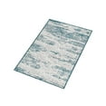 thumbnail image 4 of Unique Loom Outdoor Modern Collection Area Rug - Cartago (2' x 3' 1" Rectangle Teal/Ivory), 4 of 10