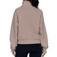 thumbnail image 6 of Xuanfei Women Half Zip Fleece Long Sleeve Kangaroo Pocket Sweatshirt, 6 of 6