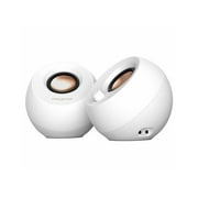 Creative Pebble Pro 2.0 Portable Bluetooth Speaker System, White 51MF1710AA003