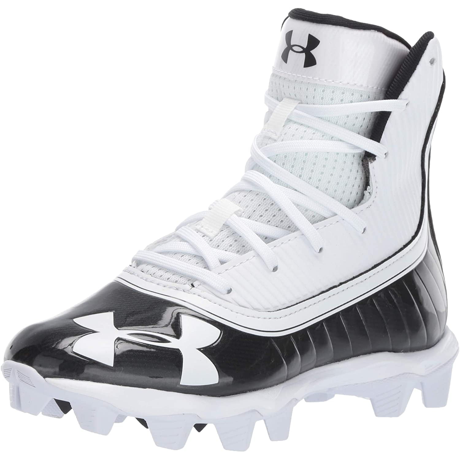 White Under Armour Highlight RM Junior Football Cleats NEW Black 