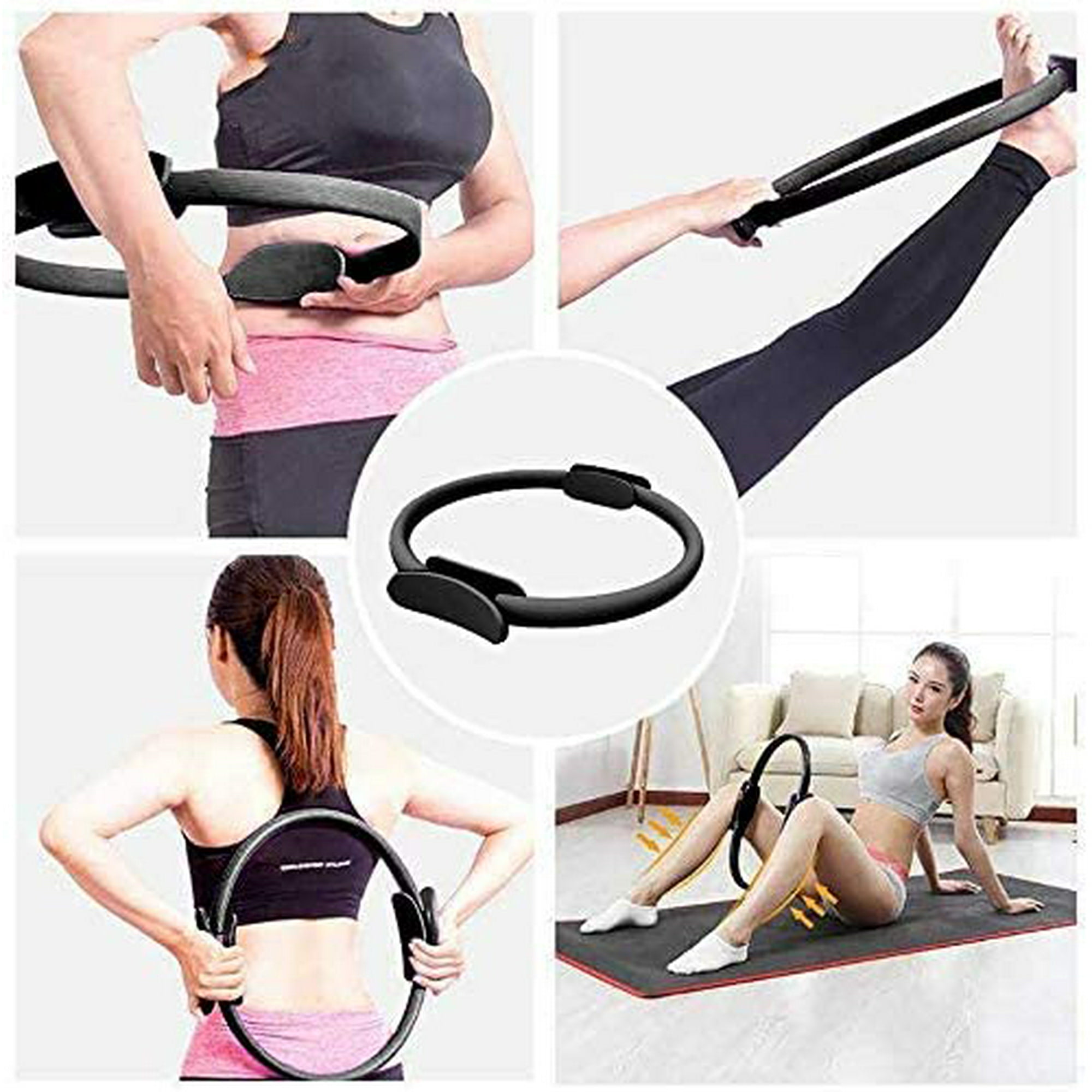 xisobo Pilates Ring Pilates Circle 38cm Exercise Rings Resistance Ring Loop Yoga Circle Yoga gym workouts for burning fat strengthening the inner and outer thighs Walmart