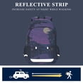thumbnail image 5 of FORMRS Unisex School Backpack 17" Student Travel Bag with Laptop Compartment, Purple Street, 5 of 7