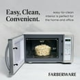 thumbnail image 6 of Farberware Stainless Steel Countertop Microwave Oven with Child Lock, 1.1 Cu Ft Platinum White, 6 of 8