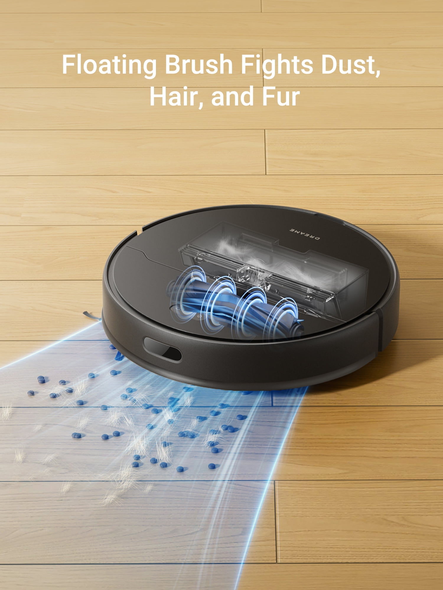 Dreame 2-in-1 Robot Vacuum and Mop, LDS Navigation, 6000Pa Strong Suction Power, 240mins Runtime,570 ml Dust Box, WiFi, APP, Voice Control, D9 Max Gen2