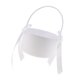 thumbnail image 1 of Cesta de satén de moda para niña de las flores para boda, fiesta de compromiso Blanco, 1 of 9