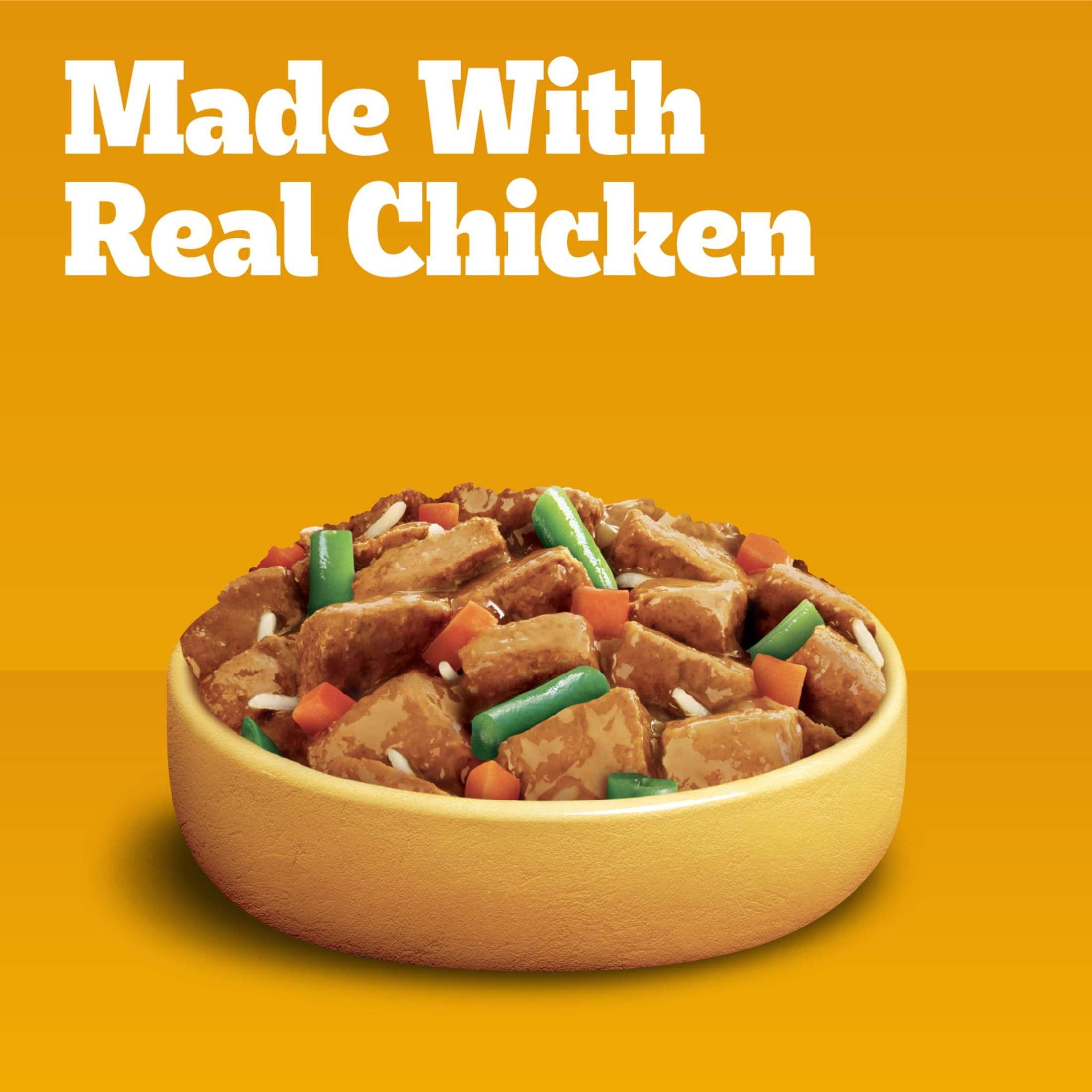 Pedigree Homestyle Meals Adult Canned Wet Dog Food Roasted Chicken, Rice and Vegetable Flavor in Gravy, 13.2 oz. Can